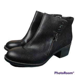 G.H. Bass Savi Black Bootie  Faux Leather Ankle Boot Size 8